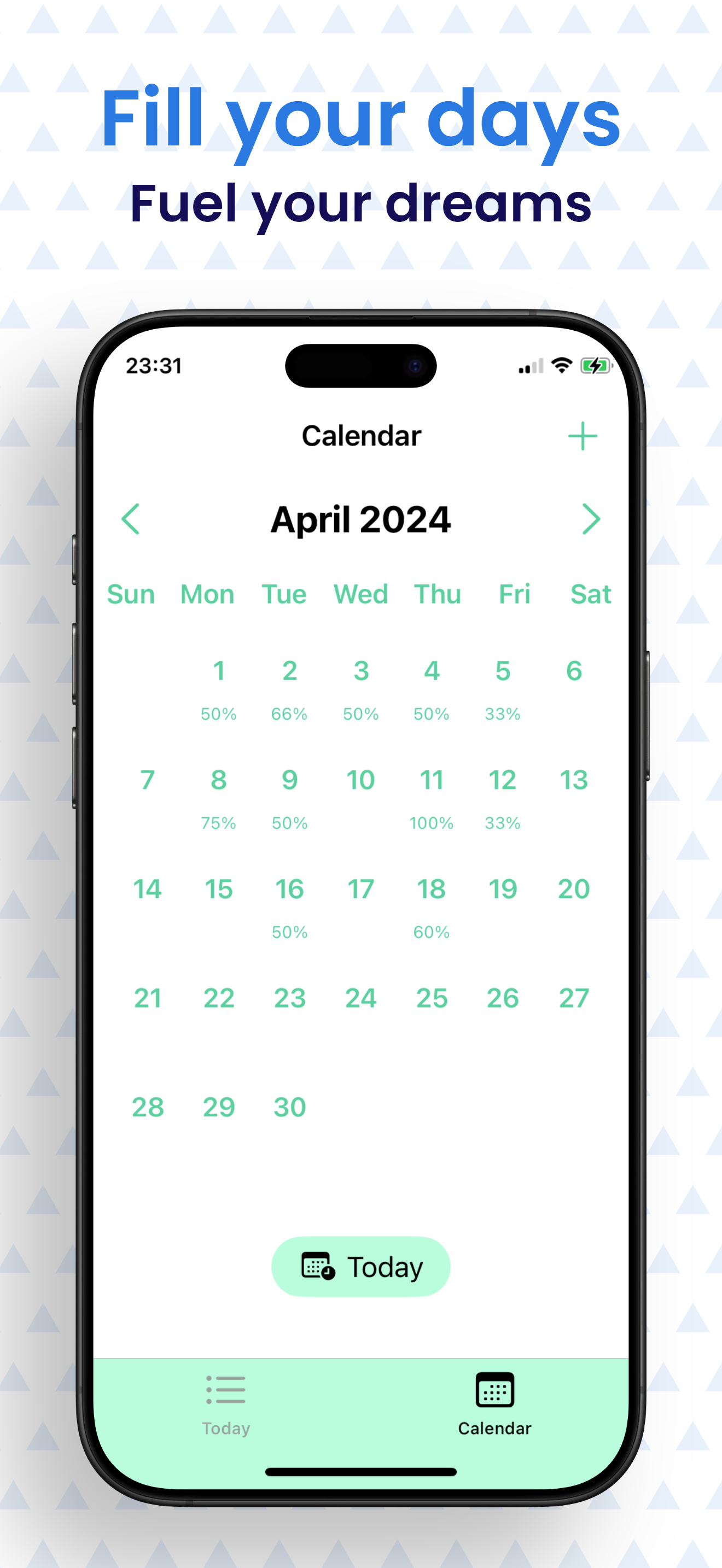 Calendar view